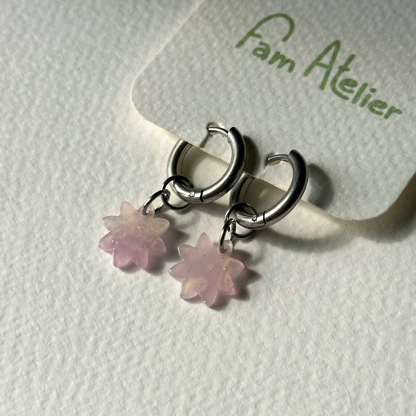 Breloques Étoile rose- sans créoles