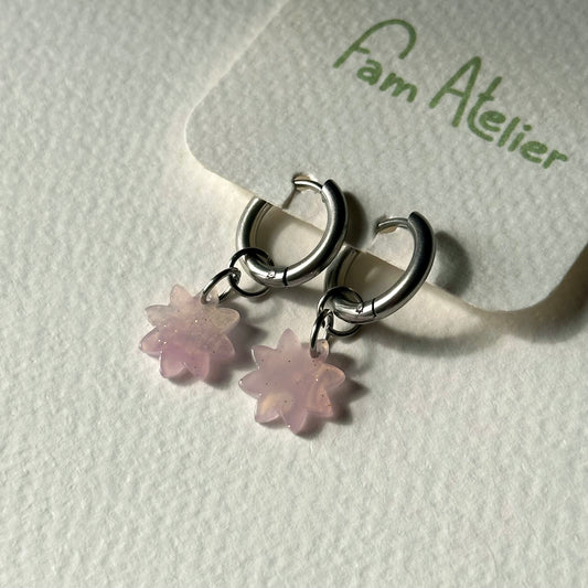 Étoile rose- sans créoles