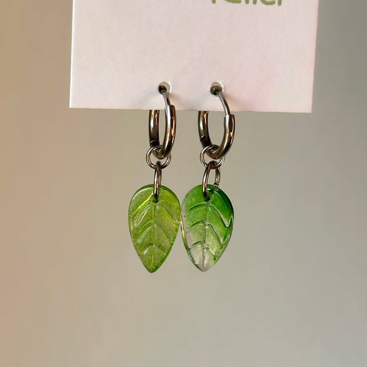 Feuille verte - sans créoles