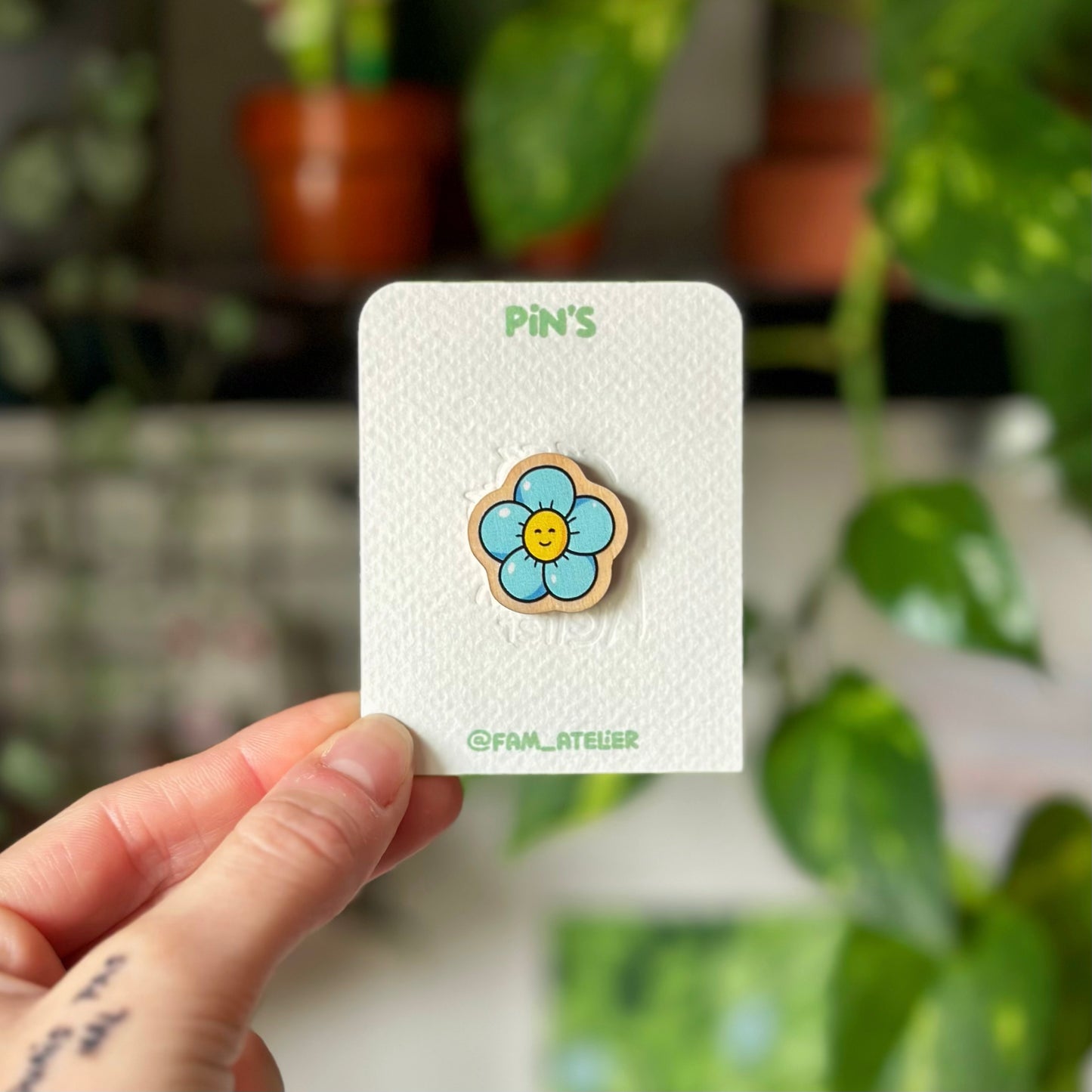 Pin’s Fleur bleue 🩵