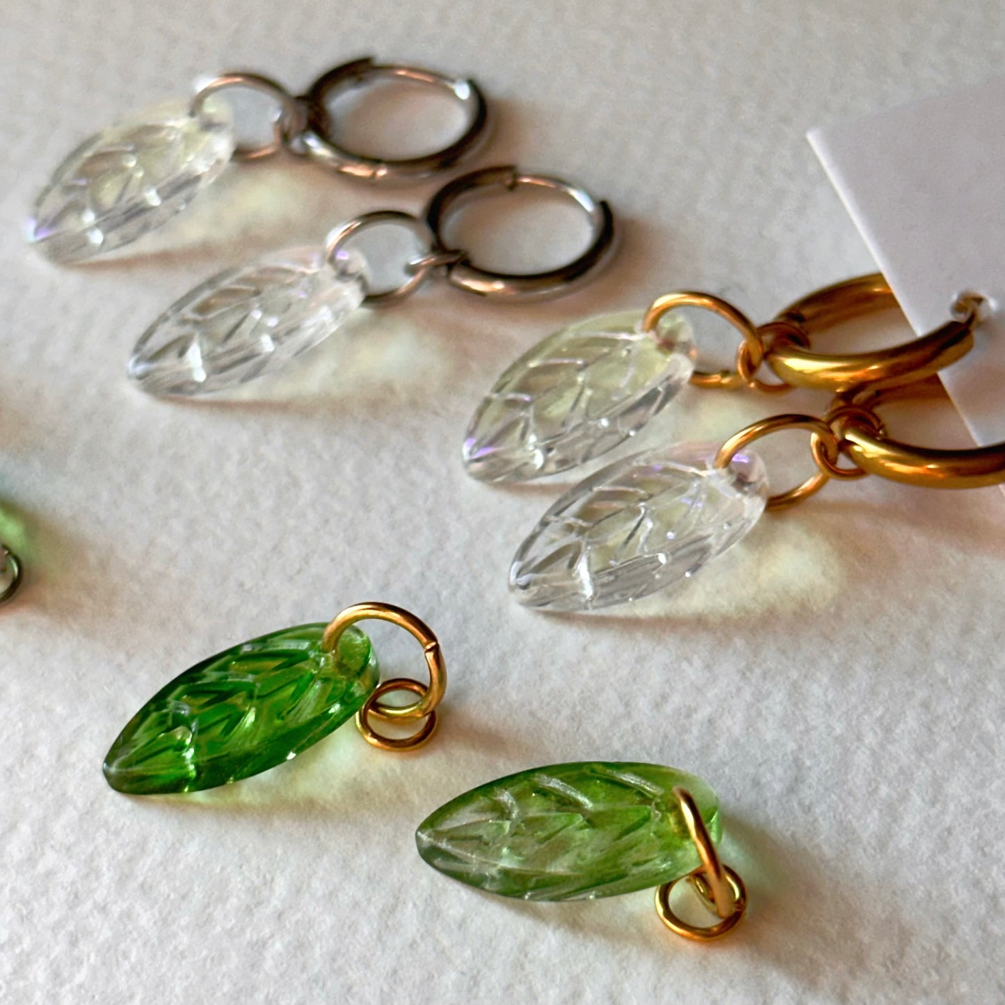 Feuille nacrée - sans créoles