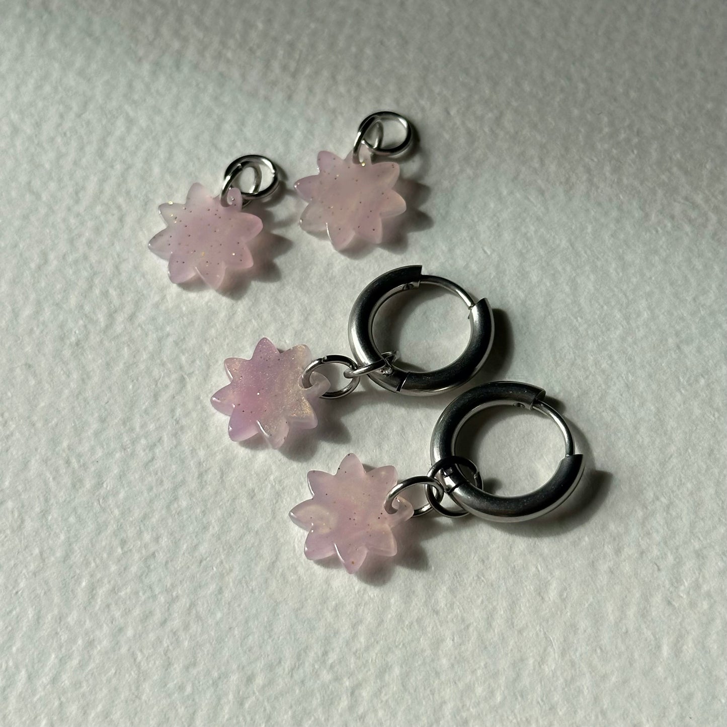 Étoile rose- sans créoles