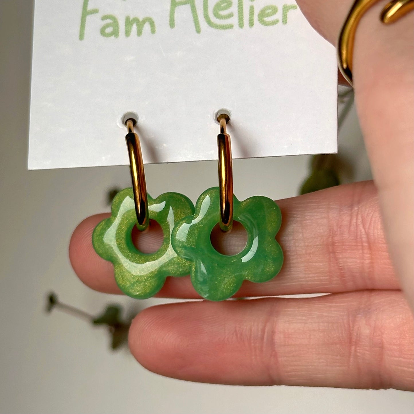 Boucles d'oreilles Fleur