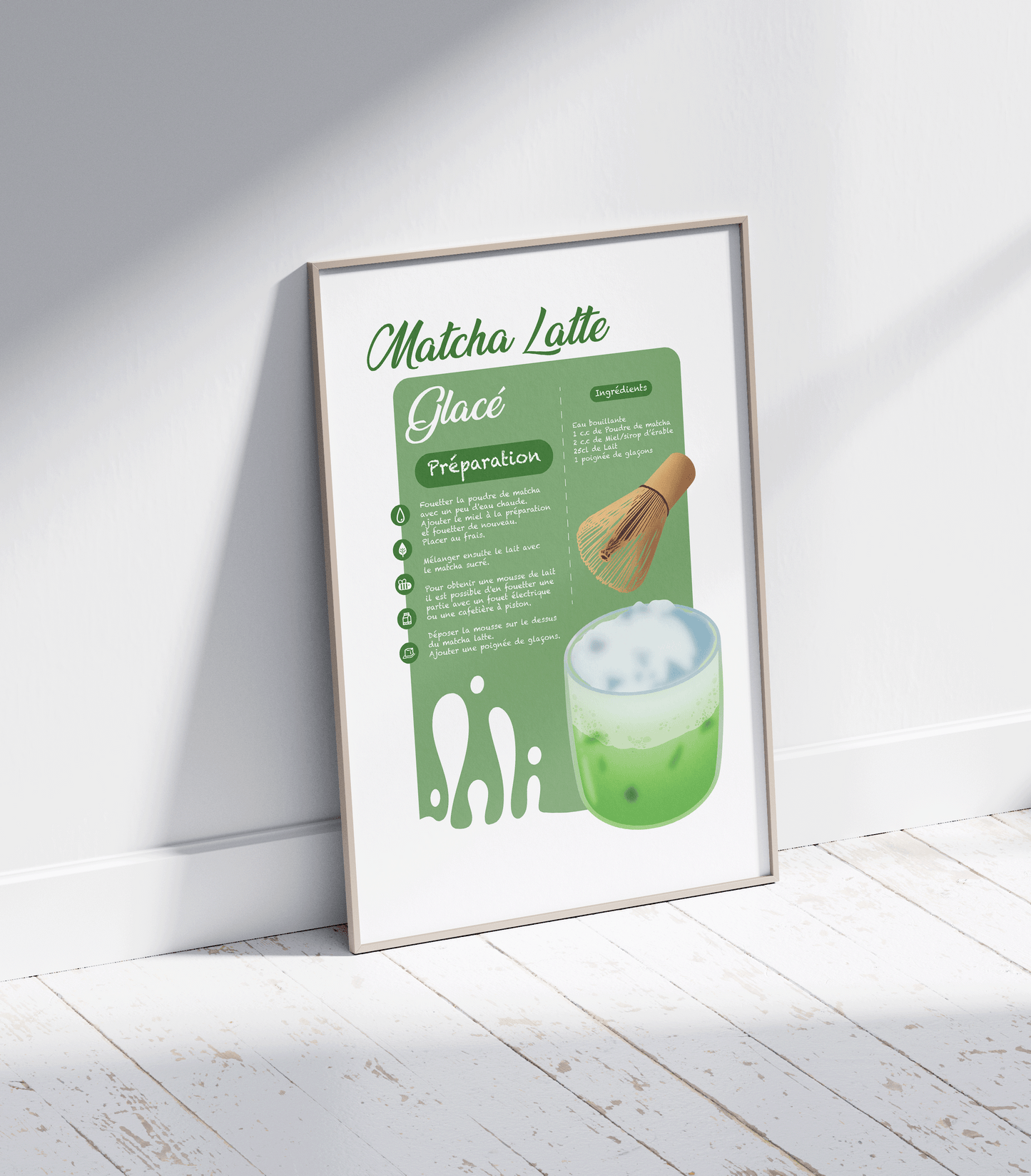 Recette Matcha Latte glacé 🍵