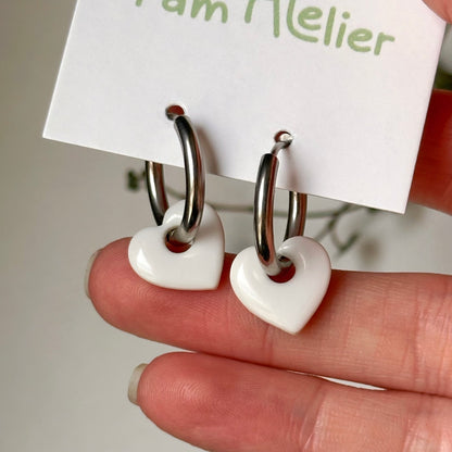 Boucles d'oreilles Grand Cœur