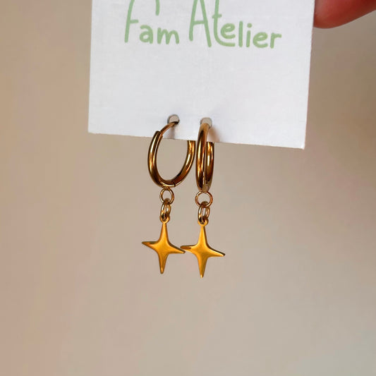 Boucles d’oreilles Étoile
