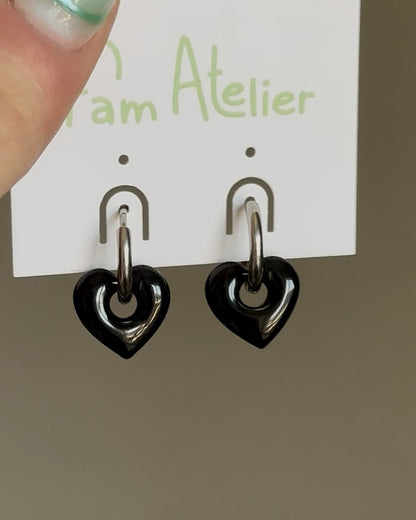 Boucles d'oreilles Grand Cœur