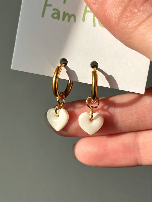 Boucles d'oreilles Moyen Cœur