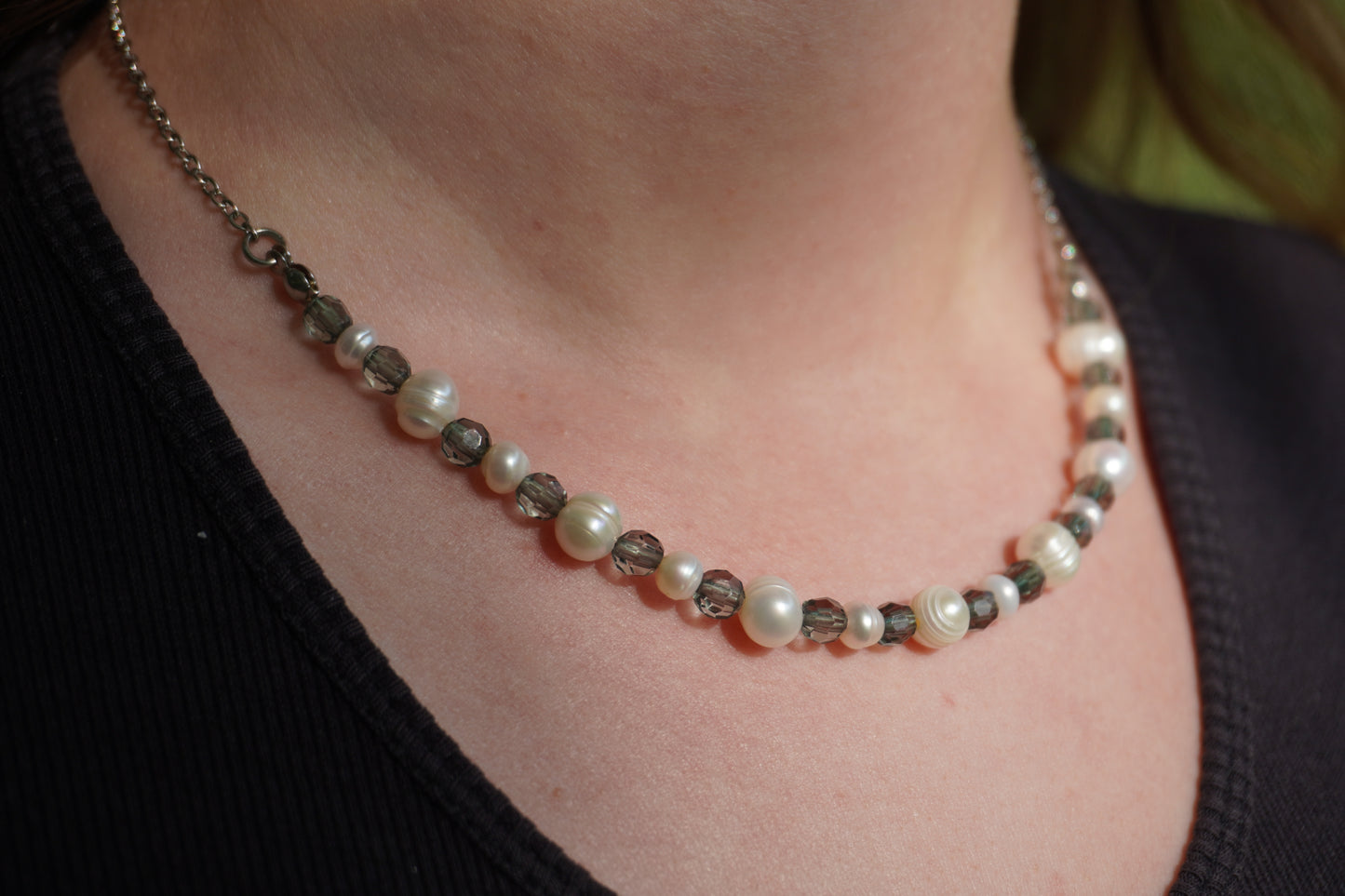 Collier Upcyclé vert