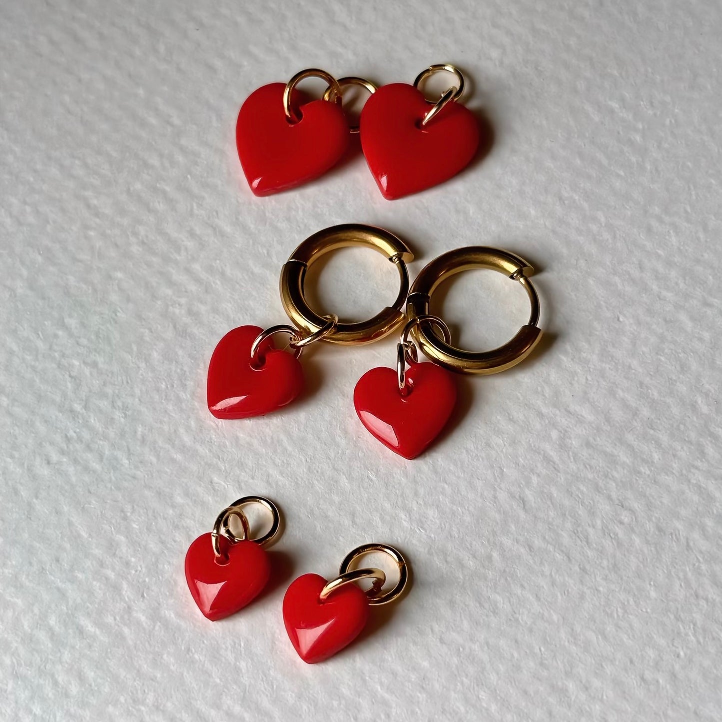 Boucles d'oreilles Moyen Cœur