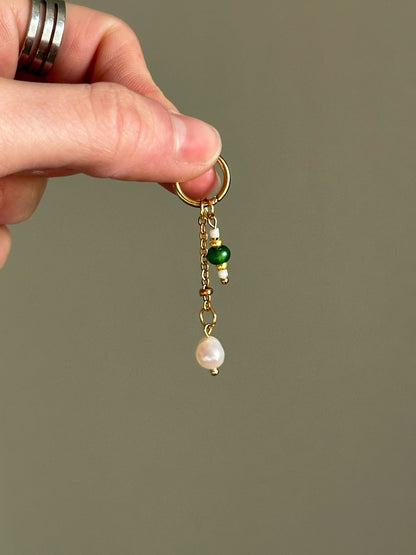Boucles d'oreilles pendantes - Eau douce